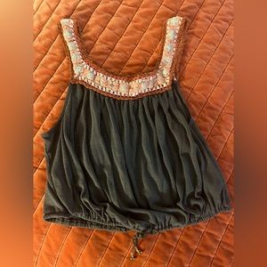 Lucky Brand crochet tank top